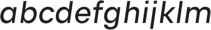 Genera Alt Regular Oblique ttf (400) Font LOWERCASE