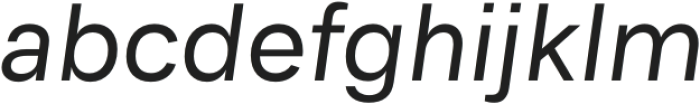 Genera Grotesk Italic otf (400) Font LOWERCASE