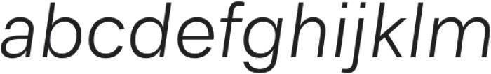 Genera Grotesk Light Italic otf (300) Font LOWERCASE