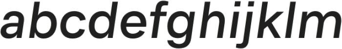Genera Grotesk Medium Italic otf (500) Font LOWERCASE
