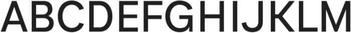 Genera Regular otf (400) Font UPPERCASE