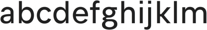 Genera Regular otf (400) Font LOWERCASE