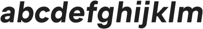 Genera SemiBold Oblique ttf (600) Font LOWERCASE