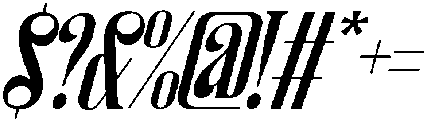 Generating Ecosystems Italic otf (400) Font OTHER CHARS
