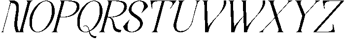 Generating Metaphors Italic otf (400) Font UPPERCASE