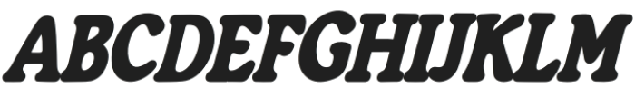 Generation 1970 Condensed Bold Italic otf (700) Font UPPERCASE