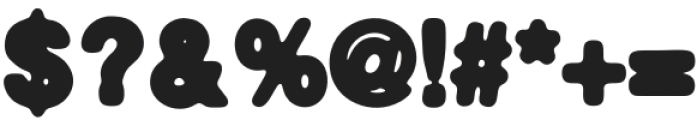 Generic G30-FR Bulky otf (400) Font OTHER CHARS
