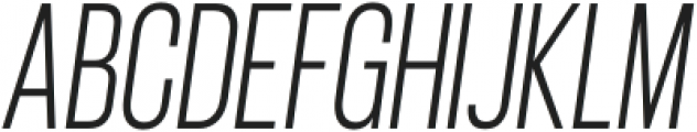 Genevra Light Italic otf (300) Font UPPERCASE