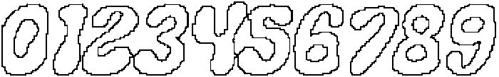Genida Pixel Outline otf (400) Font OTHER CHARS