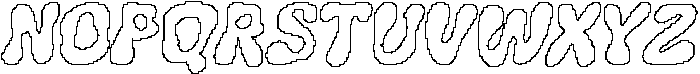 Genida Pixel Outline otf (400) Font UPPERCASE