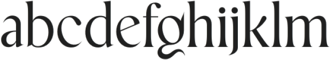 GenigaRegular otf (400) Font LOWERCASE