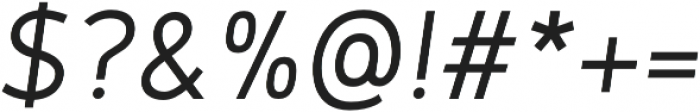 Genius Regular Italic otf (400) Font OTHER CHARS