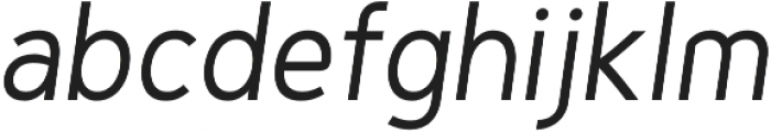 Genius Regular Italic otf (400) Font LOWERCASE