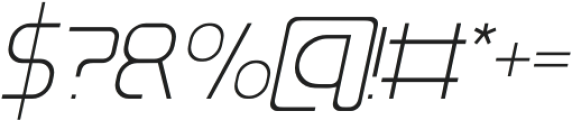 Genniro Light Italic otf (300) Font OTHER CHARS