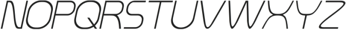Genniro Light Italic otf (300) Font UPPERCASE