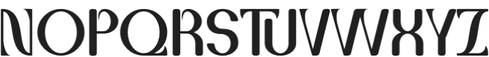 Gennroza Regular otf (400) Font UPPERCASE