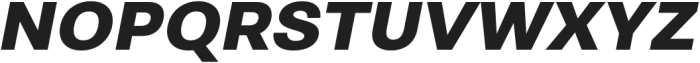 Genora Sans Extra Bold Italic otf (700) Font UPPERCASE