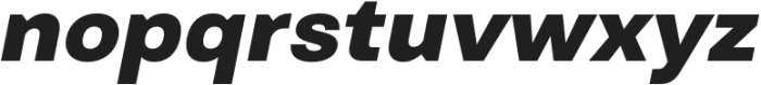Genora Sans Extra Bold Italic otf (700) Font LOWERCASE