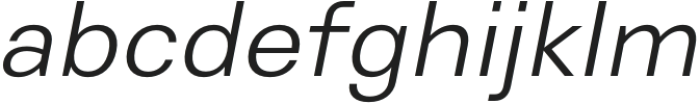 Genora Sans Light Italic otf (300) Font LOWERCASE