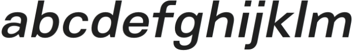 Genora Sans Medium Italic otf (500) Font LOWERCASE