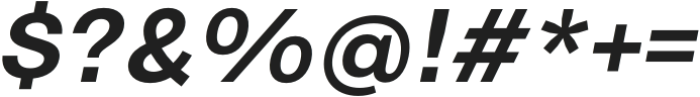 Genora Sans Semi Bold Italic otf (600) Font OTHER CHARS