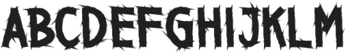 Genoside Regular otf (400) Font UPPERCASE