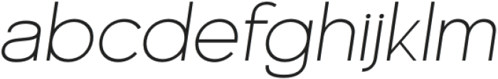 Genova Thin Italic otf (100) Font LOWERCASE