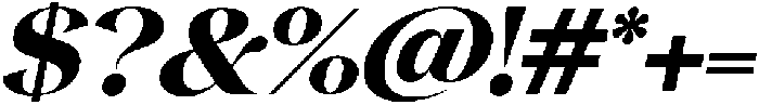Gentara Extra Bold Slanted otf (700) Font OTHER CHARS