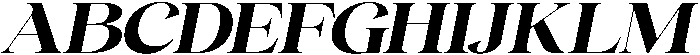 Gentara Extra Bold Slanted otf (700) Font UPPERCASE