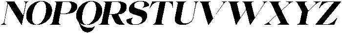 Gentara Extra Bold Slanted otf (700) Font UPPERCASE