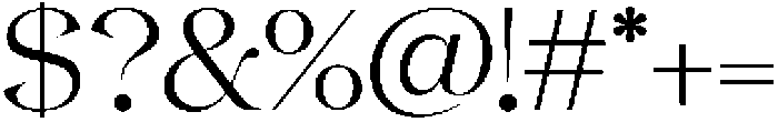 Gentara Extra Light otf (200) Font OTHER CHARS