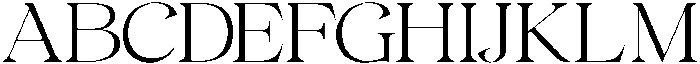 Gentara Extra Light otf (200) Font UPPERCASE