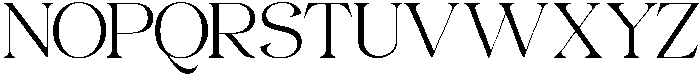 Gentara Extra Light otf (200) Font UPPERCASE