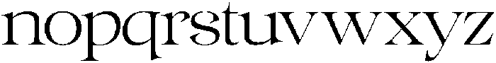 Gentara Extra Light otf (200) Font LOWERCASE