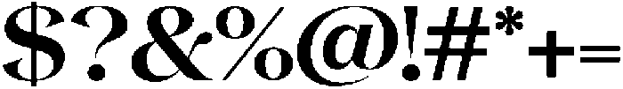 Gentara Semi Bold otf (600) Font OTHER CHARS
