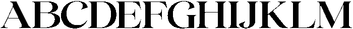Gentara Semi Bold otf (600) Font UPPERCASE