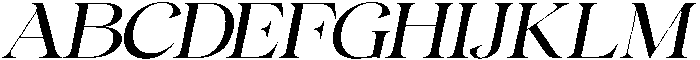 Gentara Slanted otf (400) Font UPPERCASE