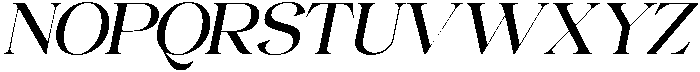 Gentara Slanted otf (400) Font UPPERCASE