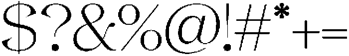 Gentara Thin otf (100) Font OTHER CHARS