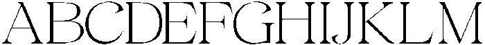 Gentara Thin ttf (100) Font UPPERCASE