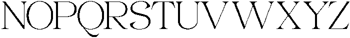 Gentara Thin ttf (100) Font UPPERCASE