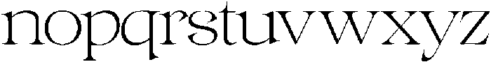 Gentara Thin ttf (100) Font LOWERCASE