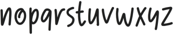 Gentle Flow Regular otf (400) Font LOWERCASE