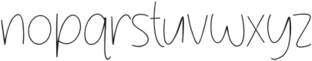 Gentle Notes Thin otf (100) Font LOWERCASE