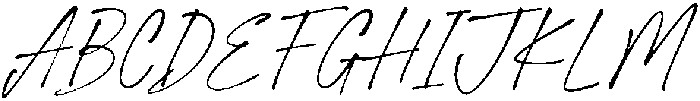 Gentle Signature Regular otf (400) Font UPPERCASE