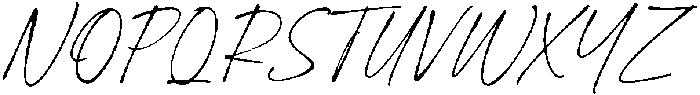 Gentle Signature Regular otf (400) Font UPPERCASE