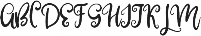 Gentle air otf (400) Font UPPERCASE