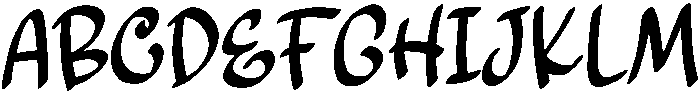 Gentleman Regular otf (400) Font UPPERCASE