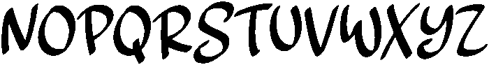 Gentleman Regular otf (400) Font UPPERCASE