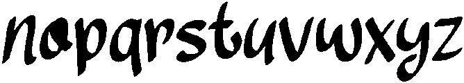 Gentleman Regular otf (400) Font LOWERCASE